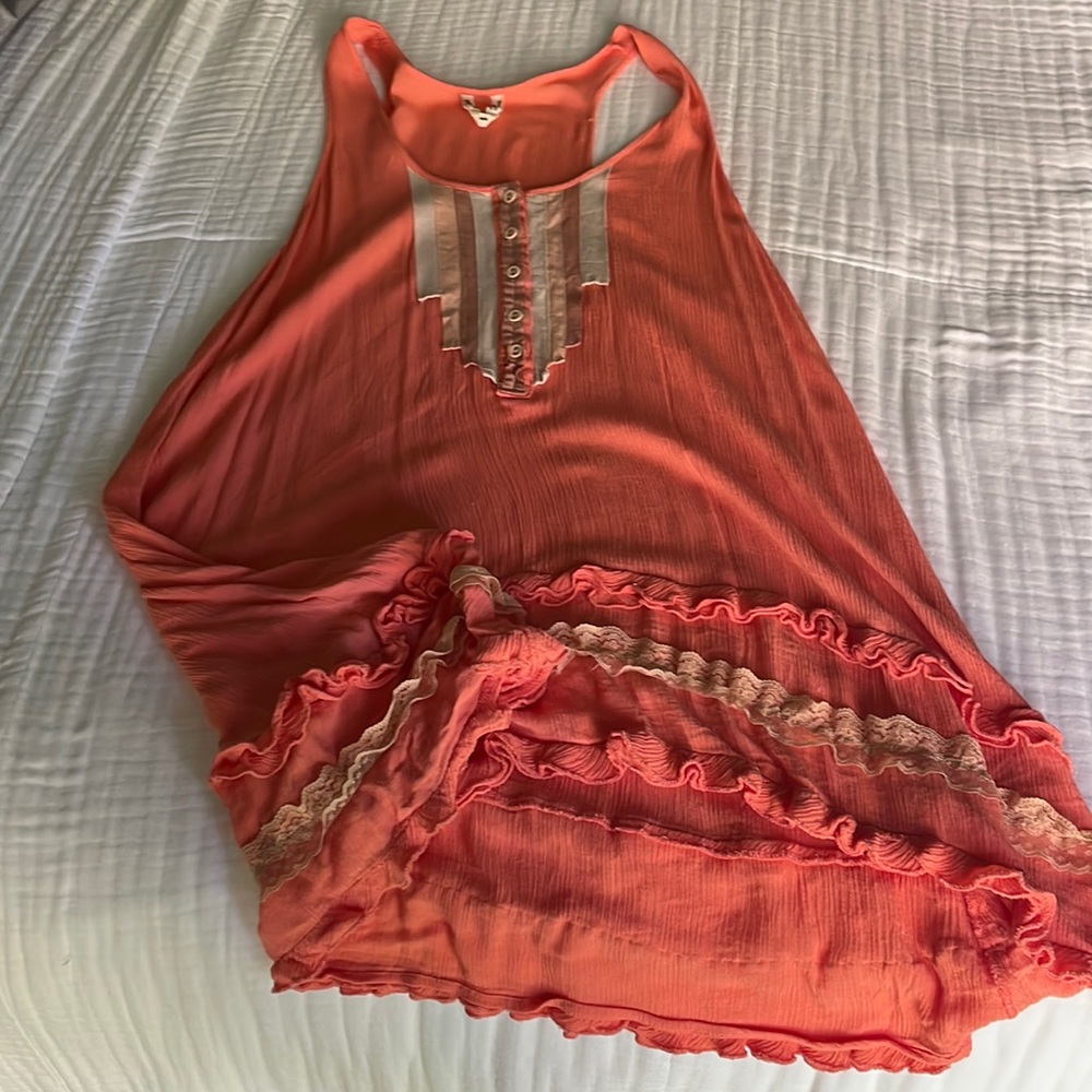Free People tunic with ruffle details